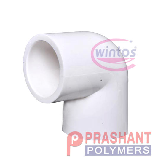 U PVC Elbow Manufacturers - White-Plain - UPVC Pipe Fitting Elbow 90'Deg. Manufacturers
